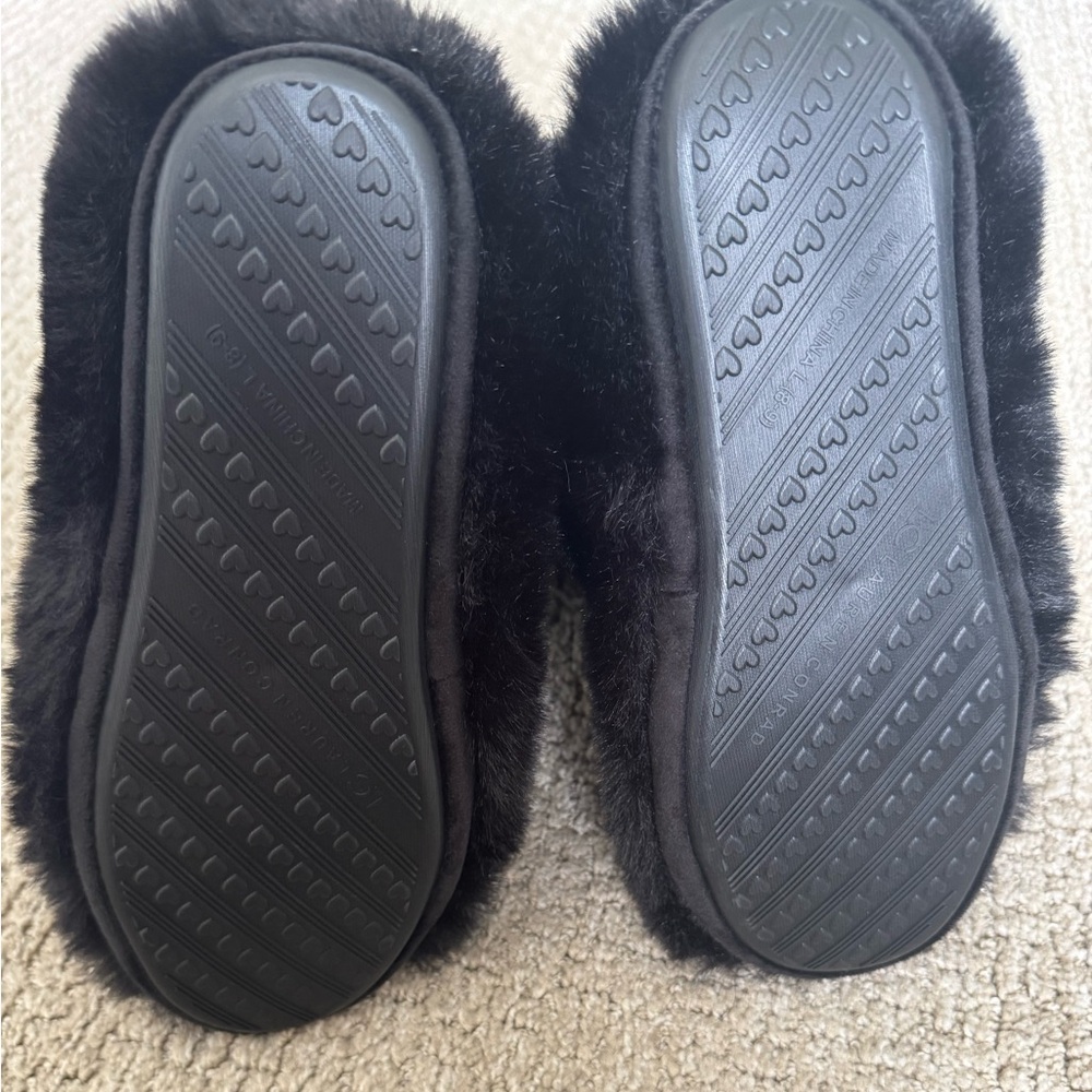 Women's LC Lauren Conrad Allover‎ Tipped Faux Fur Boot Slippers - Picture 5 of 5